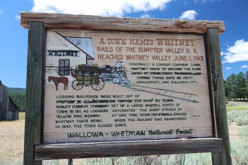 A Town Named Whitney Marker image. Click for full size.