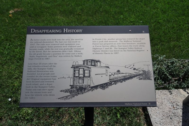 Disappearing History Marker image. Click for full size.
