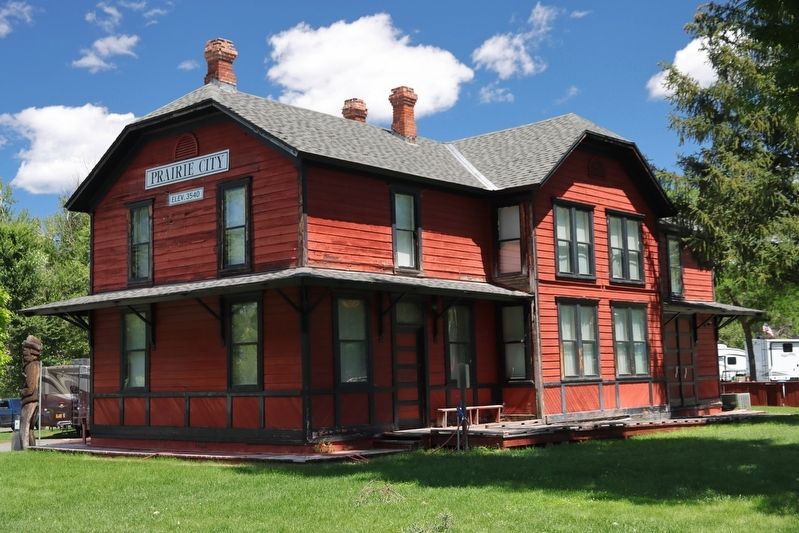 Sumpter Valley Railroad Station (now Depot RV Park) image. Click for full size.