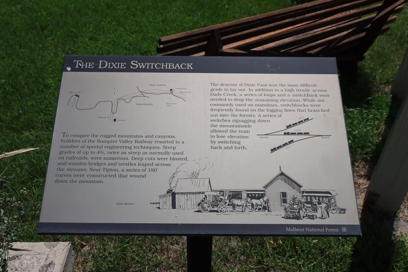 The Dixie Switchback Marker image. Click for full size.