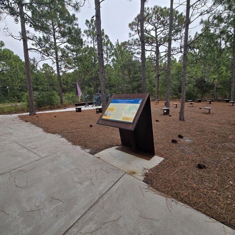 Battle of Forks Road Marker. Click for full size. Battle of Forks Road Marker image. Click for full size.