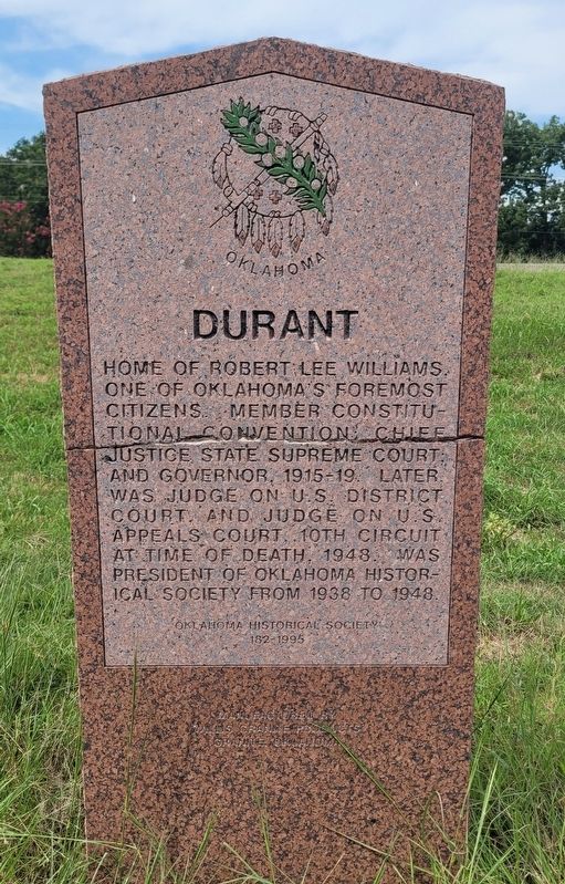 Durant Marker. Click for full size. Durant Marker image. Click for full size.