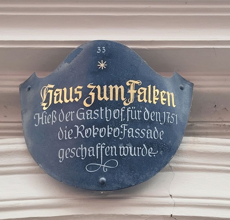 Haus zum Falken Marker image. Click for full size.