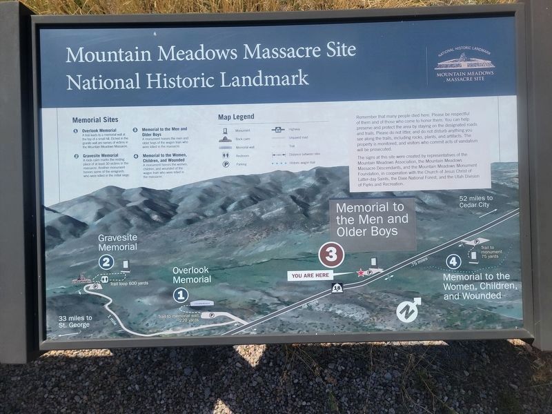 Mountain Meadows Massacre Sites Map. Click for full size. Mountain Meadows Massacre Sites Map image. Click for full size.