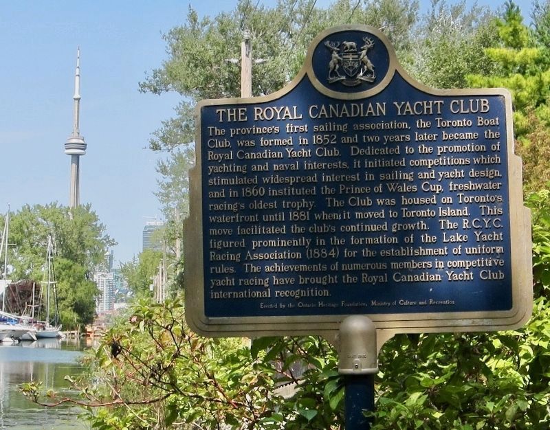 The Royal Canadian Yacht Club Marker. Click for full size. The Royal Canadian Yacht Club Marker image. Click for full size.