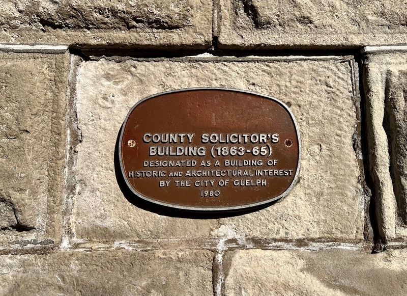 County Solicitor’s Building (1863-65) Marker. Click for full size. County Solicitor’s Building (1863-65) Marker image. Click for full size.