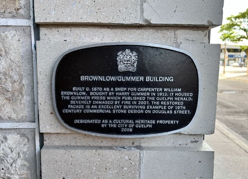 Brownlow/Gummer Building Marker. Click for full size. Brownlow/Gummer Building Marker image. Click for full size.