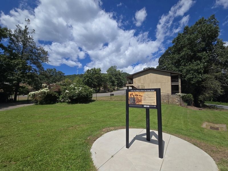 Wind Blowed Cold, Babe: The Swannanoa Stockade Marker image. Click for full size.