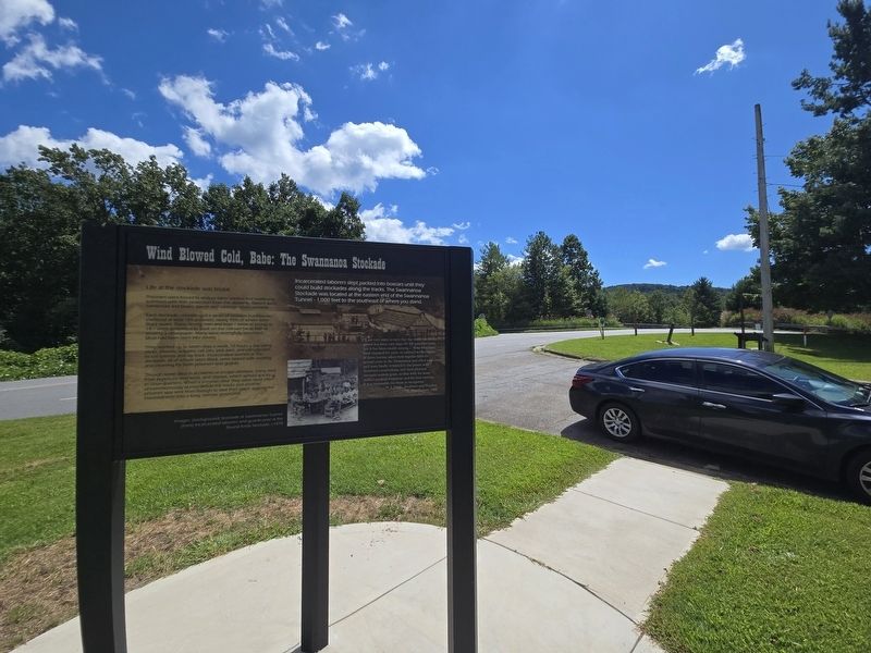 Triptych on Yates Avenue at closed Ridgecrest Conference entrance image. Click for full size.