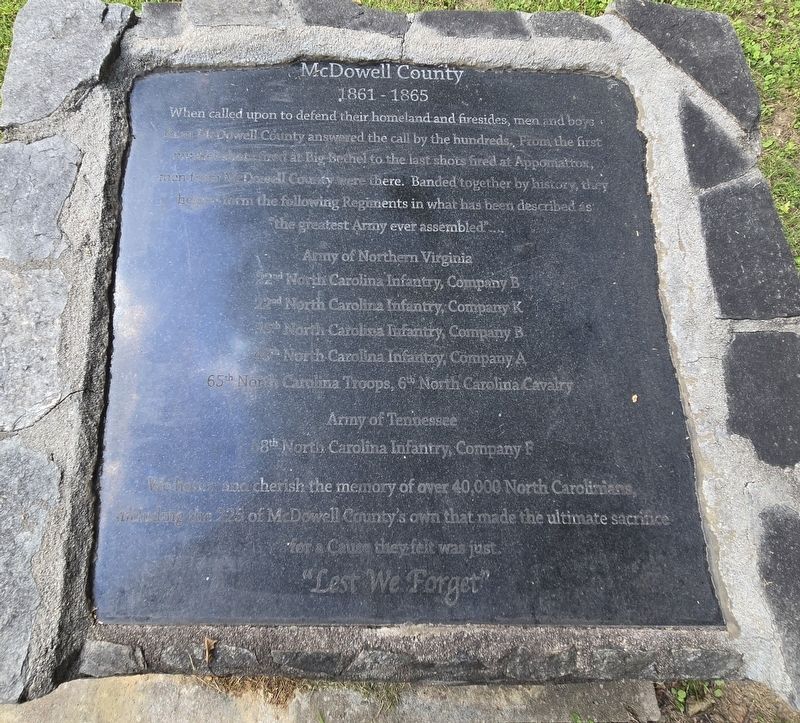 McDowell County Marker. Click for full size. McDowell County Marker image. Click for full size.