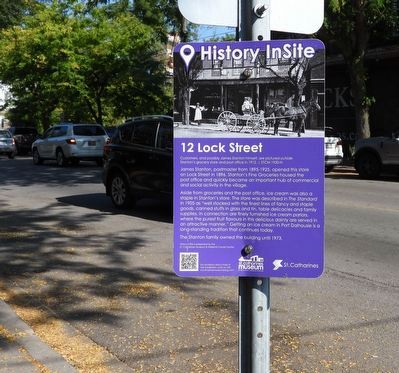 12 Lock Street, Port Dalhousie - Marker. Click for full size. 12 Lock Street, Port Dalhousie - Marker image. Click for full size.