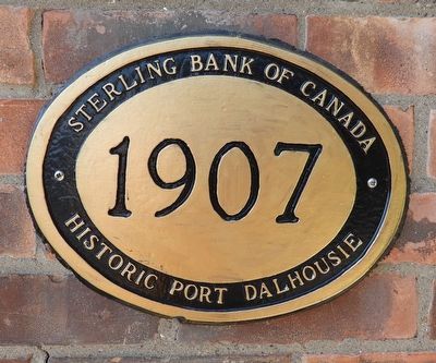Sterling Bank of Canada 1907 - Marker. Click for full size. Sterling Bank of Canada 1907 - Marker image. Click for full size.