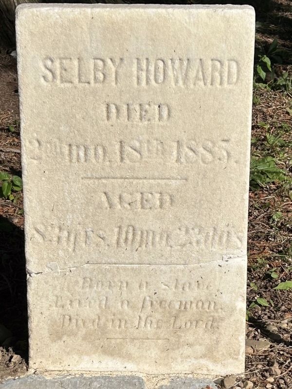 Born a slave. Lived a freeman. Died in the Lord.. Click for full size. Born a slave. Lived a freeman. Died in the Lord. image. Click for full size.