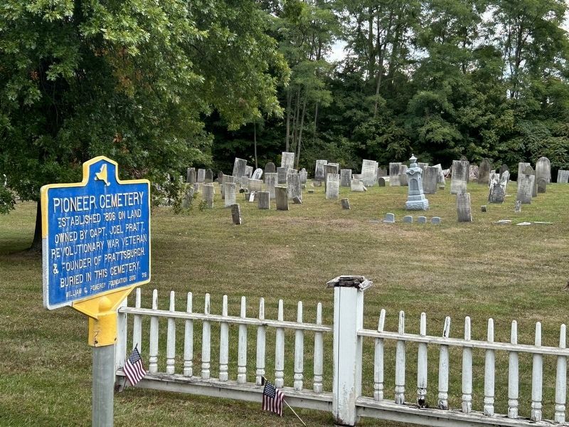 Pioneer Cemetery Marker. Click for full size. Pioneer Cemetery Marker image. Click for full size.