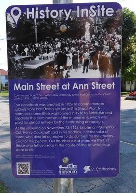 Main Street at Ann Street - Marker. Click for full size. Main Street at Ann Street - Marker image. Click for full size.