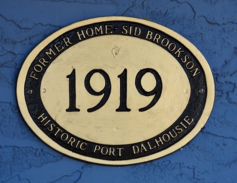 Former Home - Sid Brookson 1919 - Marker. Click for full size. Former Home - Sid Brookson 1919 - Marker image. Click for full size.