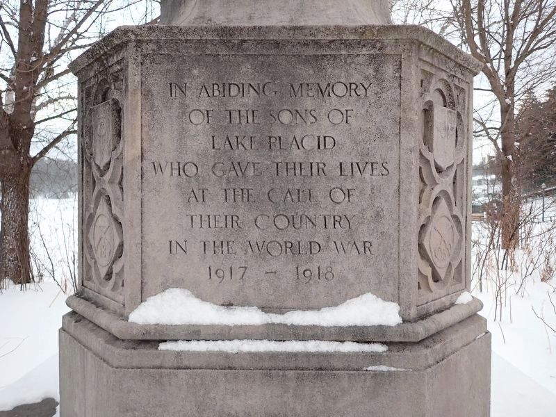 Lake Placid World War Memorial image. Click for full size.