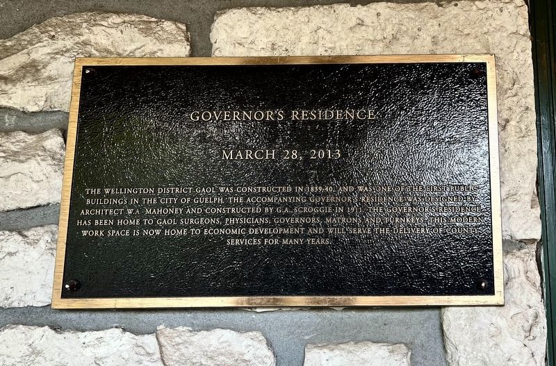 Governor’s Residence Marker. Click for full size. Governor’s Residence Marker image. Click for full size.