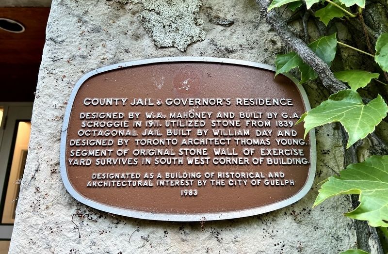 County Jail & Governor�s Residence Marker image. Click for full size.