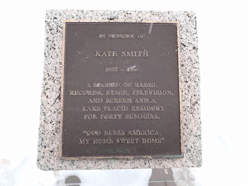 Kate Smith Memorial Marker image. Click for full size.