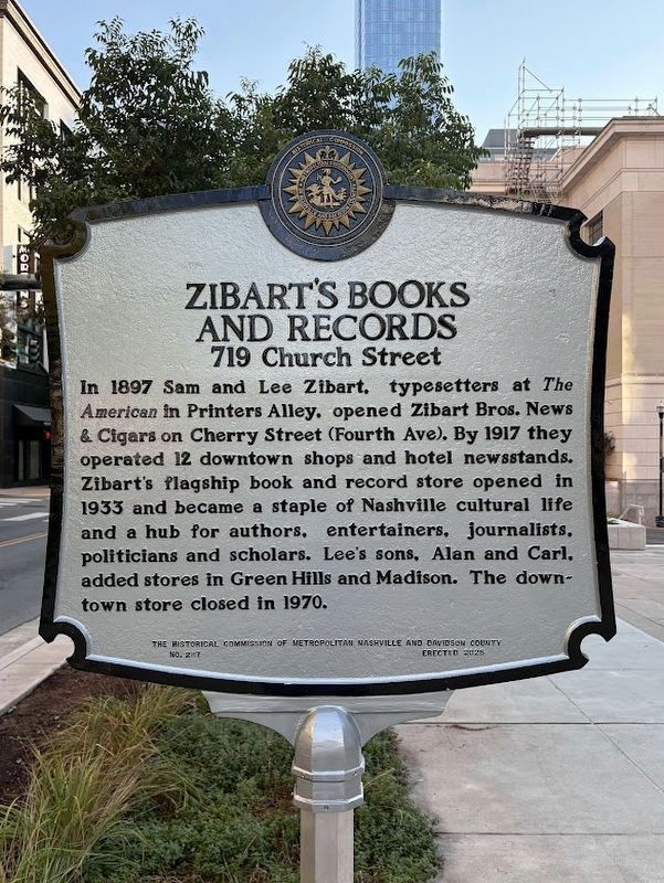 R.M. Mills Bookstore / Zibart's Books and Records Marker - Side 2. Click for full size. R.M. Mills Bookstore / Zibart's Books and Records Marker - Side 2 image. Click for full size.