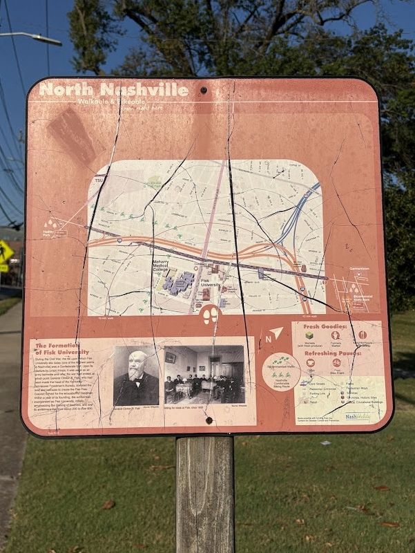The Formation of Fisk University Marker. Click for full size. The Formation of Fisk University Marker image. Click for full size.