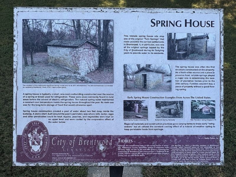 Spring House Marker image. Click for full size.