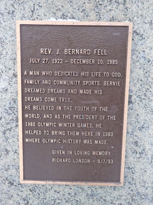 Rev. J. Bernard Fell Marker image. Click for full size.