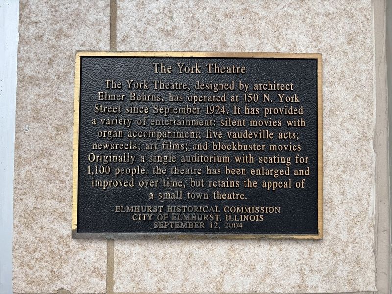 The York Theatre Marker. Click for full size. The York Theatre Marker image. Click for full size.