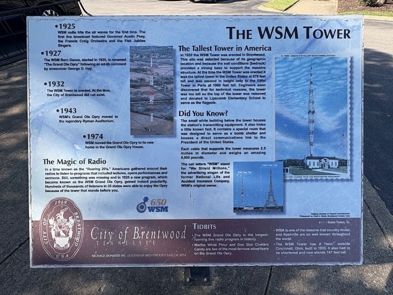 The WSM Tower Marker image. Click for full size.