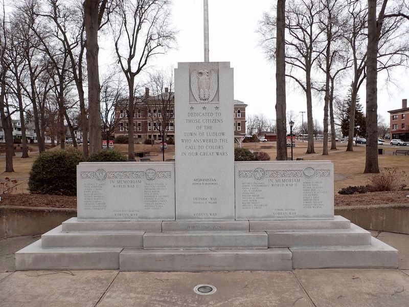Ludlow Call to Colors Memorial image. Click for full size.