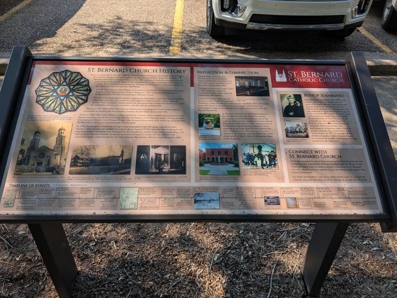 St. Bernard Church History Marker image. Click for full size.