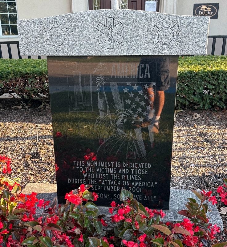 9/11 Memorial Marker. Click for full size. 9/11 Memorial Marker image. Click for full size.