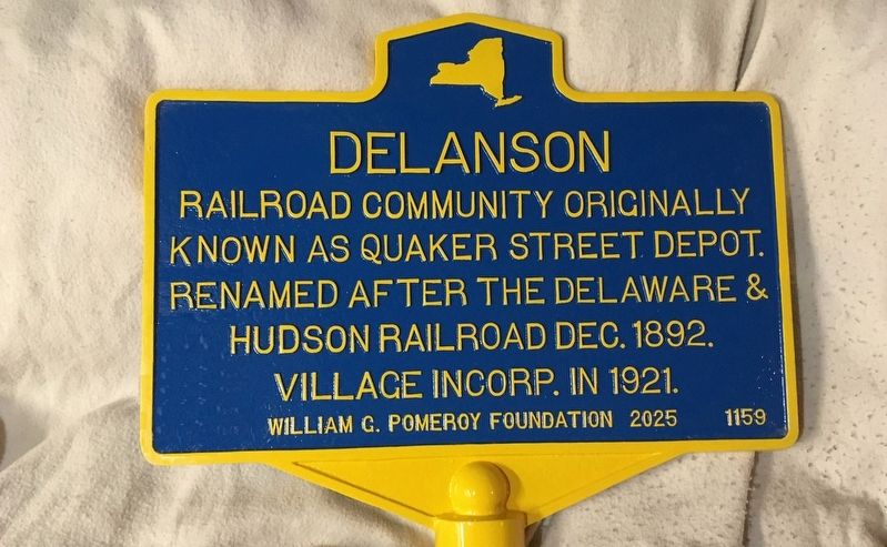 Delanson Marker. Click for full size. Delanson Marker image. Click for full size.