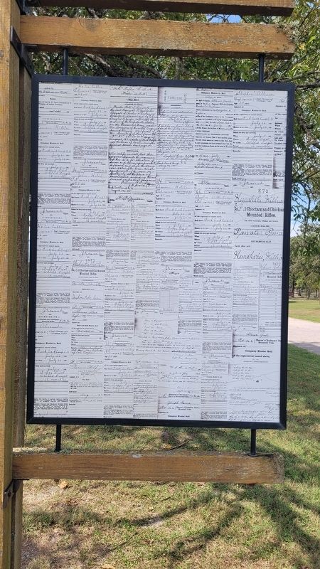 Chickasaw and Choctaw Nations during the Civil War Marker - Reverse Side image. Click for full size.