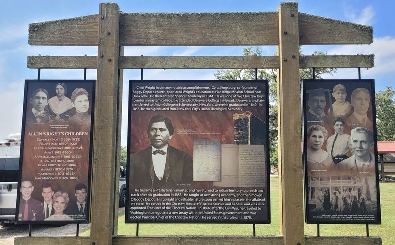 Chief Allen Wright Marker image. Click for full size.