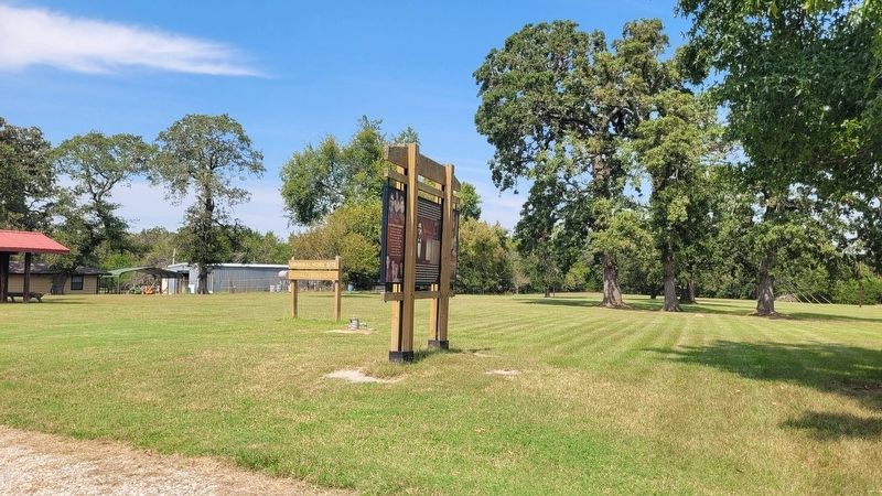 The view of the marker near the original Wright Home Site image. Click for full size.