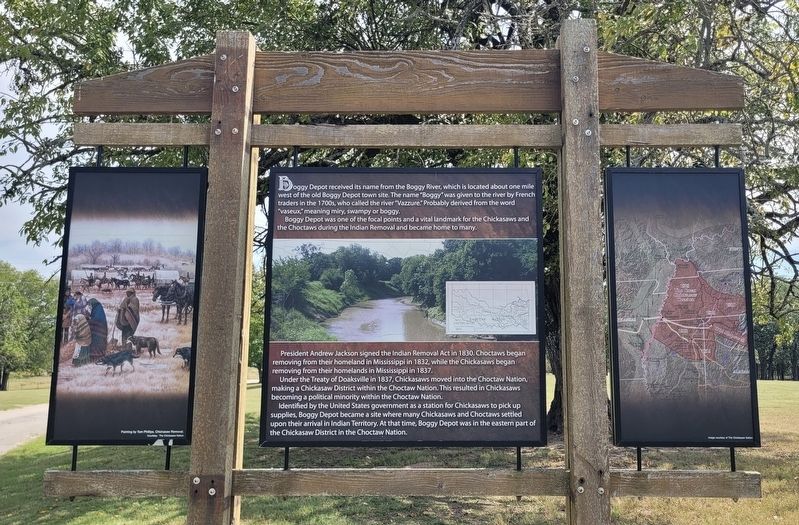 Boggy Depot Marker - Reverse Side image. Click for full size.