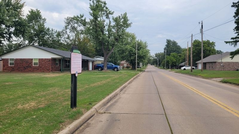 The view of the Old Town Coal Mine Memorial along the street. Click for full size. The view of the Old Town Coal Mine Memorial along the street image. Click for full size.