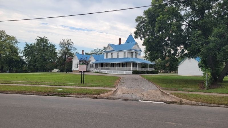 J.J. McAlester Mansion and Marker. Click for full size. J.J. McAlester Mansion and Marker image. Click for full size.