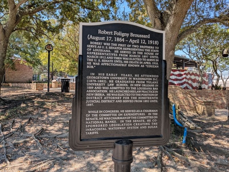 Robert Foligny Broussard Marker. Click for full size. Robert Foligny Broussard Marker image. Click for full size.