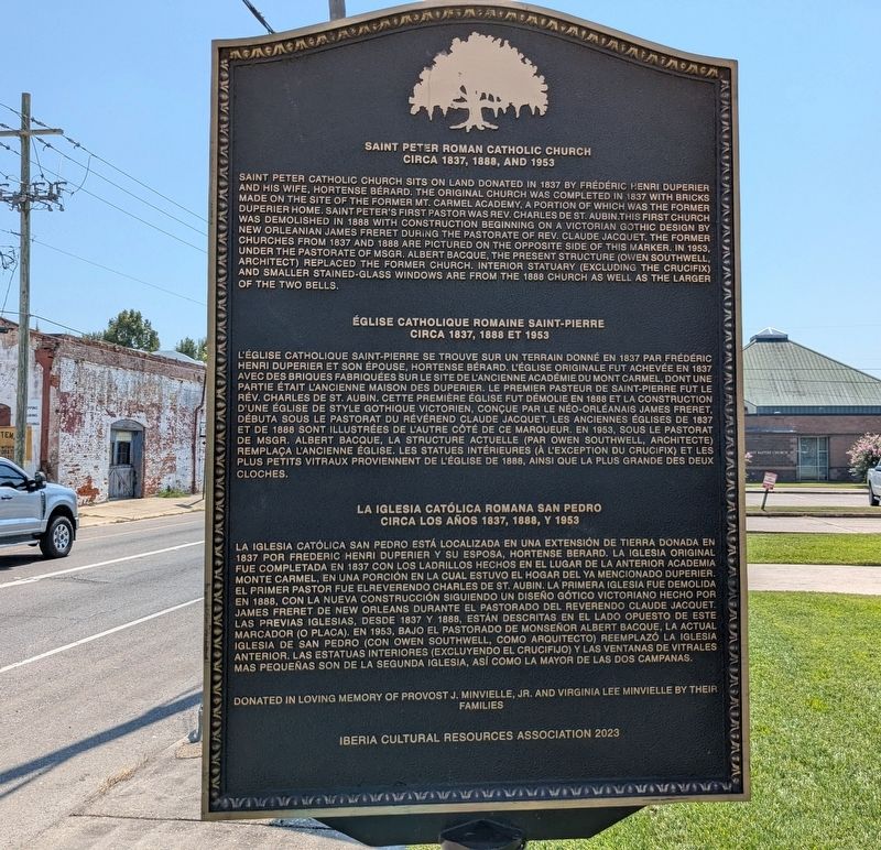 St. Peter Roman Catholic Church Marker image. Click for full size.