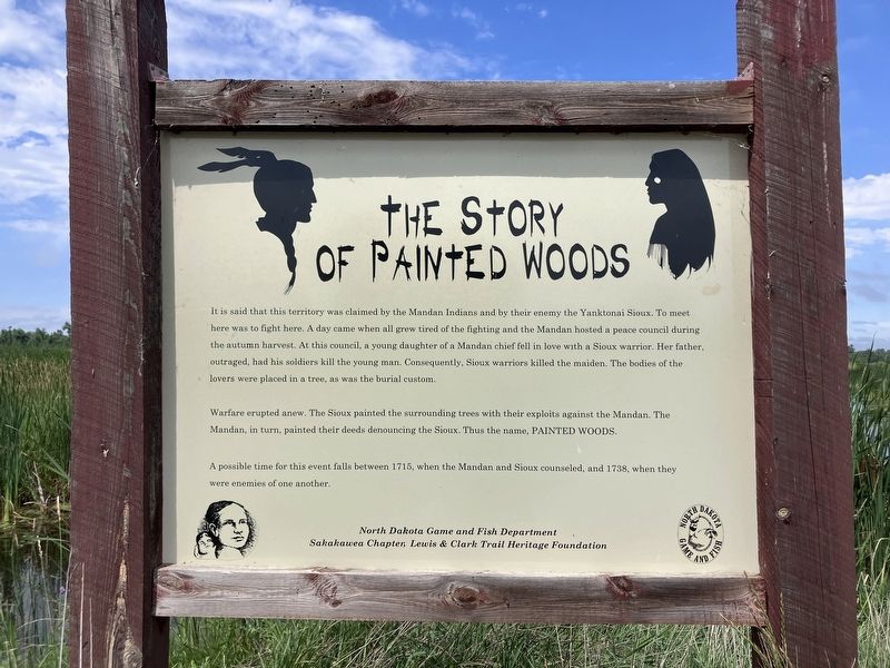 The Story of Painted Woods Marker image. Click for full size.