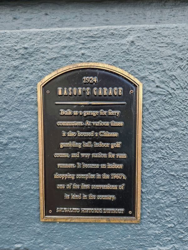Mason's Garage Marker image. Click for full size.