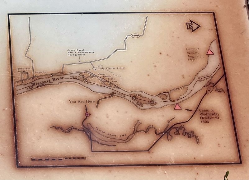 Painted Woods Marker (detail) image. Click for full size.