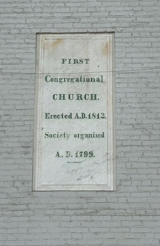 First Congregational Church Marker image. Click for full size.