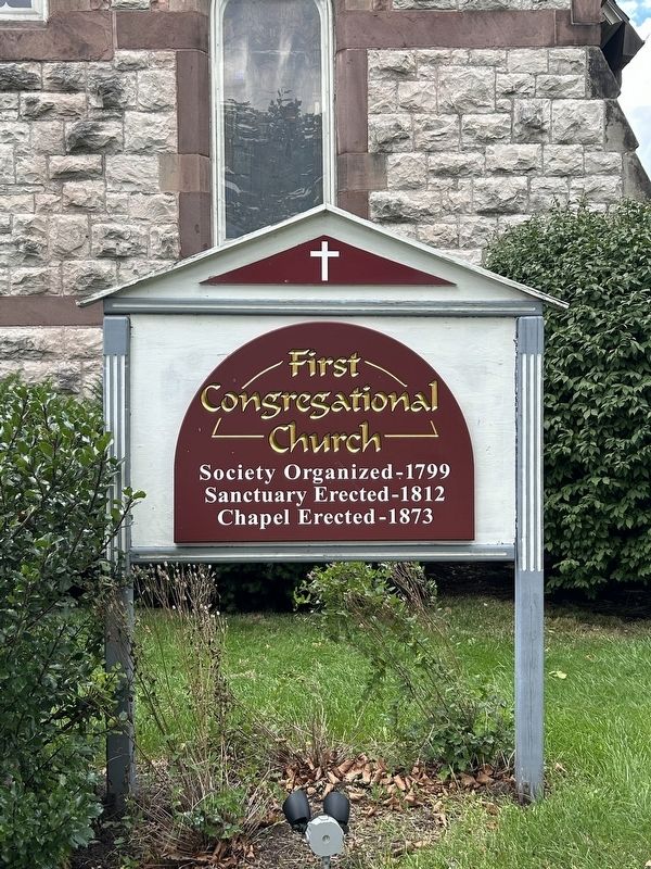 First Congregational Church Marker image. Click for full size.