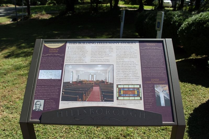This Building Tells Many Stories Marker image. Click for full size.
