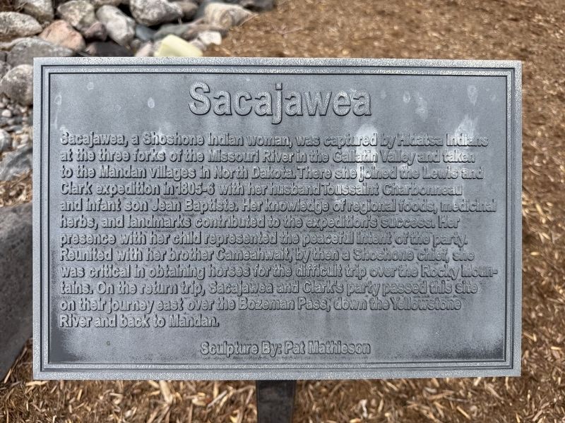 Sacajawea Marker image. Click for full size.