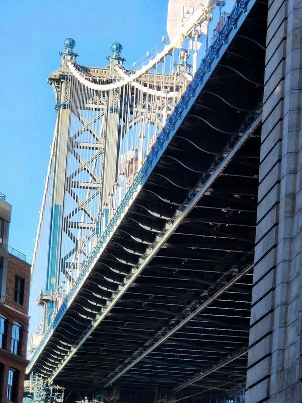 Manhattan Bridge from Dumbo, Brooklyn. Click for full size. Manhattan Bridge from Dumbo, Brooklyn image. Click for full size.